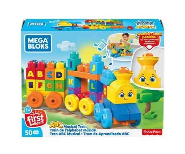 Fisher-Price: ABC trenuleț muzical jucărie - Mega Bloks
