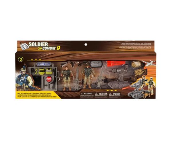 Combat Force 9 Set de joc militar cu tun autopropulsat