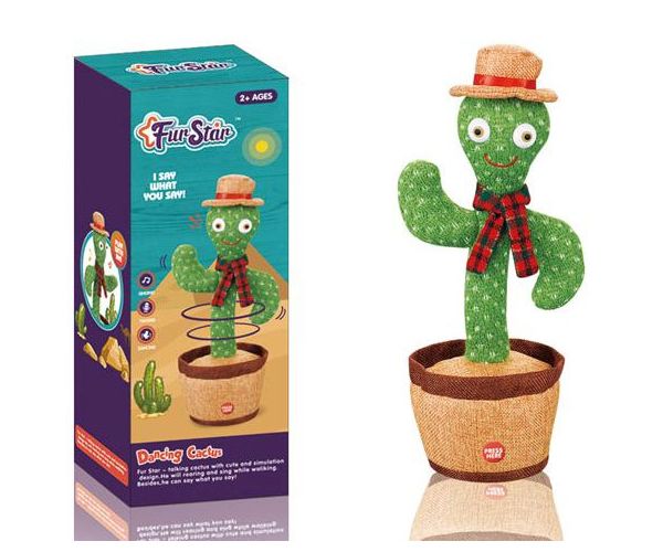 Cactus dansând cu muzică