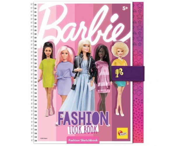 Caiet de schițe pentru designeri de modă Barbie - Lisciani
