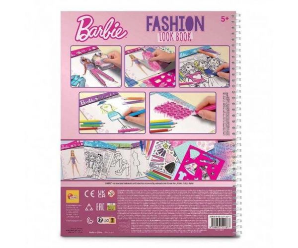 Caiet de schițe pentru designeri de modă Barbie - Lisciani