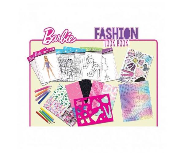 Caiet de schițe pentru designeri de modă Barbie - Lisciani