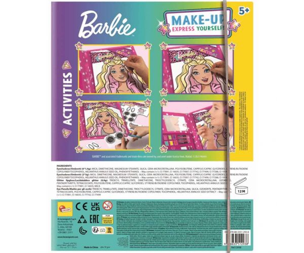Caiet de schițe pentru machiaj Barbie - Lisciani