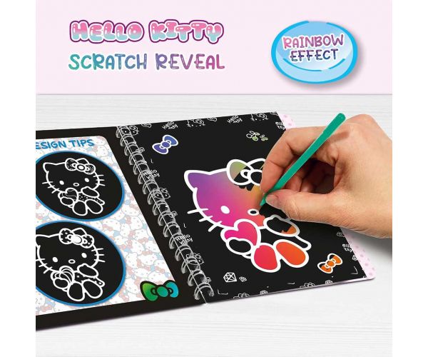 Caiet pentru gravură cu imagine Hello Kitty - Lisciani