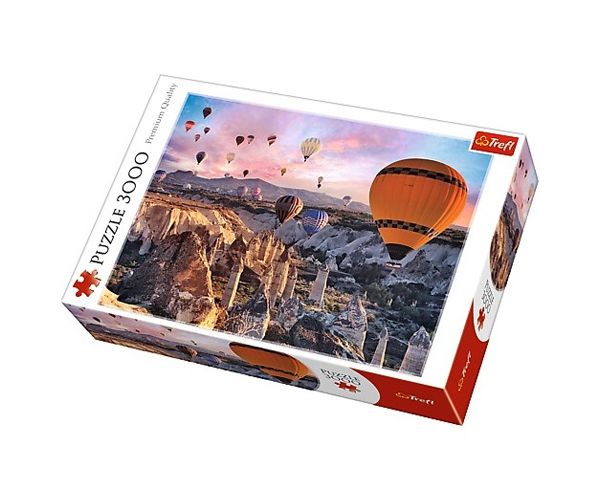 Hőlégballonnal Kappadókia felett, Törökország 3000db-os prémium puzzle - Trefl