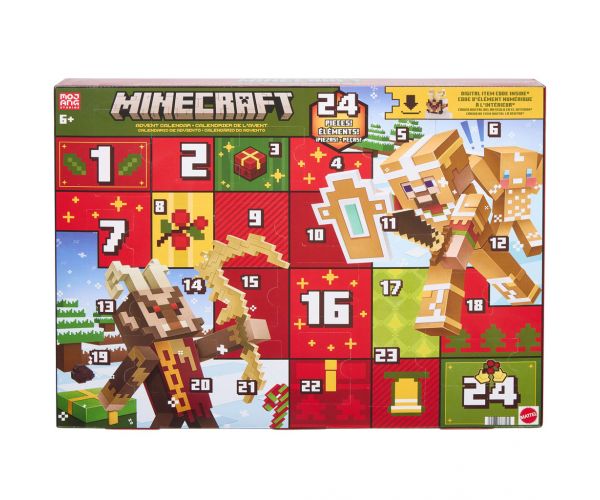 Calendar de Advent Minecraft cu 24 de surprize – Mattel