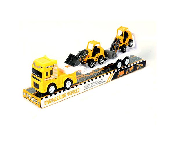 Camion de constructii cu 2 bucăți de vehicule