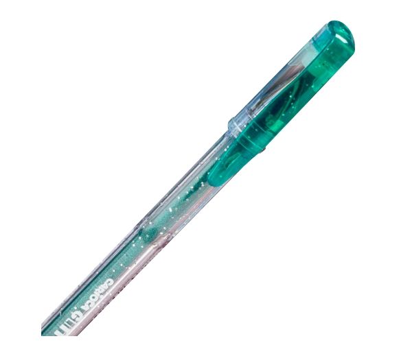 Carioca: Glitter culoarea verde pix cu gel