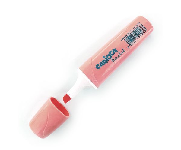 Carioca: Pastel roz culoare textliner marker 5mm
