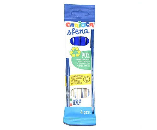 Carioca: Sfera pix albastru set 4 bucăți
