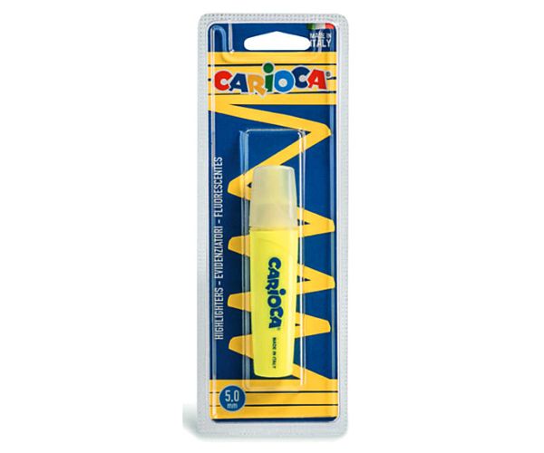 Carioca: Textliner marker culoarea neon galben