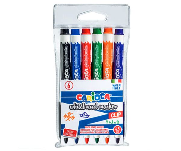 Carioca Whiteboard táblafilc szett 4,5mm 6db-os