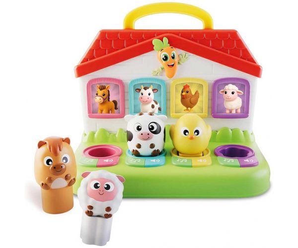 Carotina Baby: Joc educativ de potrivire cu animale de la fermă - Lisciani