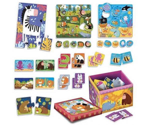 Carotina Baby: Super Box cu 10 jocuri educative - Lisciani