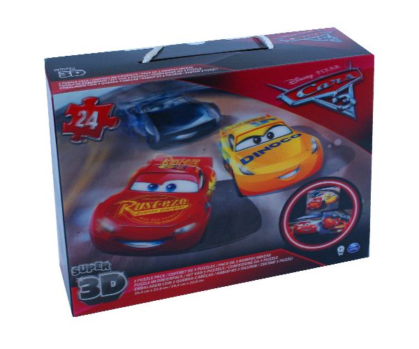 Verdák 3 szuper puzzle 3x24db-os 3D hatású képpel