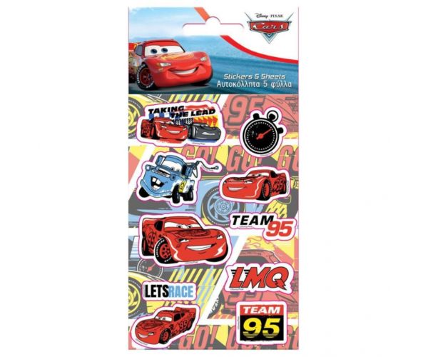 Cars set autocolant autoadeziv 8x12cm foi 5 bucăți
