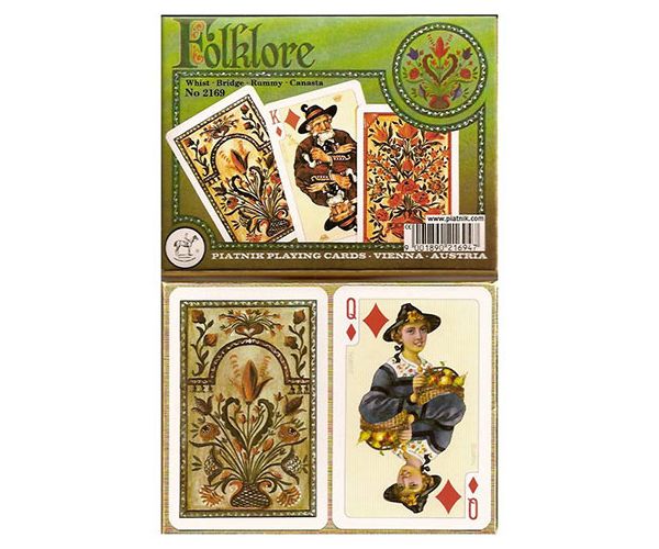 Luxus römi kártya - Folklore 2x55 lap - Piatnik
