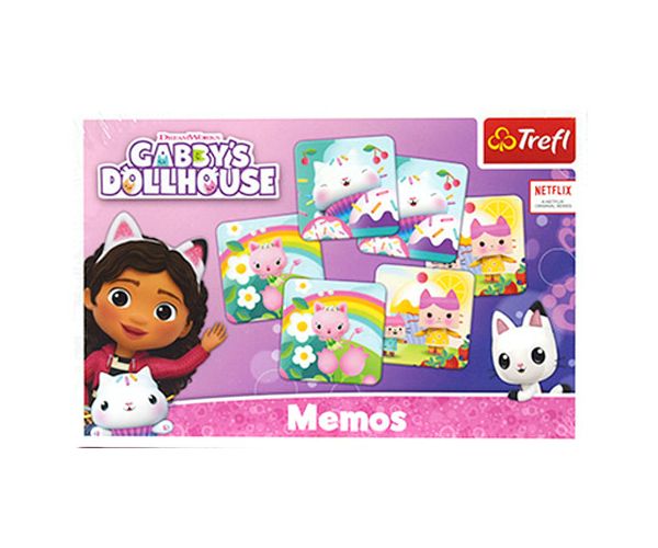 Casa de păpuși a lui Gabby joc de memorie - Trefl