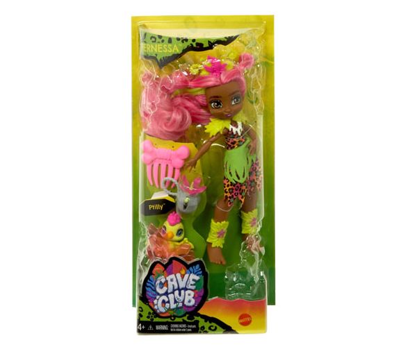 Cave Club: Fernessa játékszett Ptilly őslénnyel - Mattel