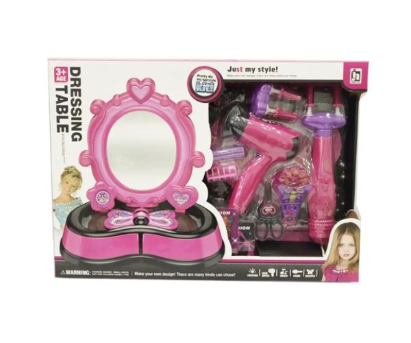 Pink set de înfrumusețare cu accesorii, sunete și lumini