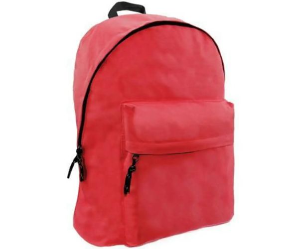 Omega rucsac, ghiozdan două compartimente culoarea roșie 32x42x16cm