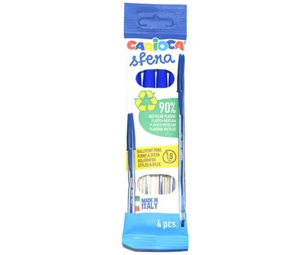 Carioca: Sfera pix albastru set 4 bucăți