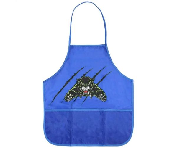 Spirit: Panteră model șorț culoarea albastră