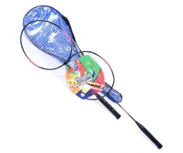 Set 2 bucăți rachetă badminton cu husă