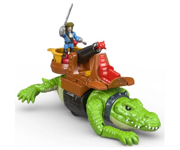 Fisher-Price: Imaginext crocodil și căpitanul Hook set de joacă - Mattel