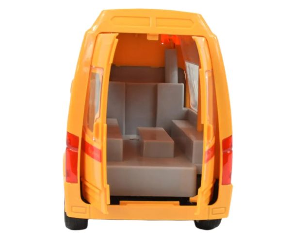 Special Car: Mașină de curierat rapid galben cu lumină și sunet, funcție pull-back 24cm