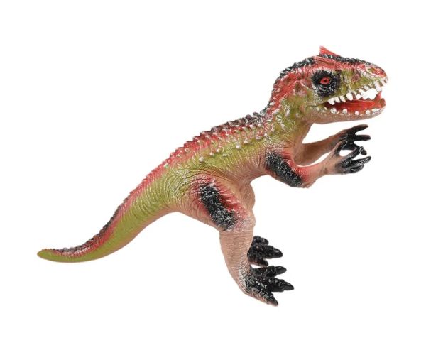 Dino World: Figurină de dinozaur Velociraptor cu sunet, material vinyl cu umplutură de bumbac 35cm