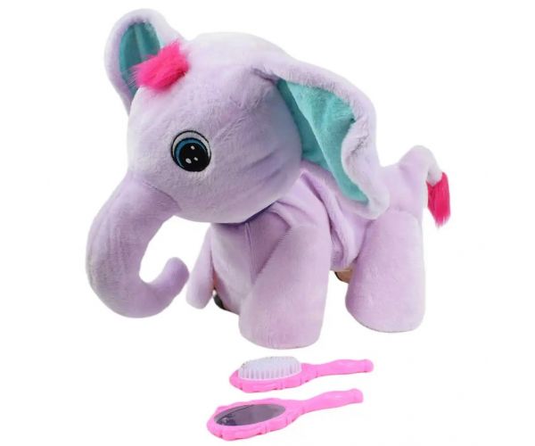 RC Cute Pet: elefant interactiv de pluș cu telecomandă și accesorii 2.4GHz 40cm