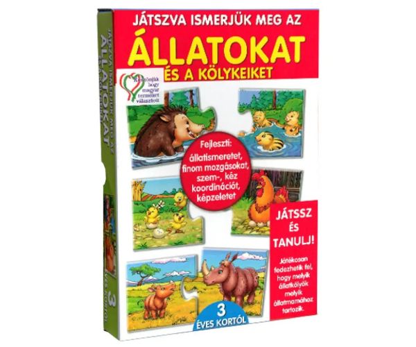 Să facem cunoştinţă cu animalele şi puii, în limba Maghiară