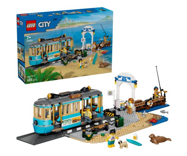 LEGO® City: Tramvai clasic pe plajă (60506)