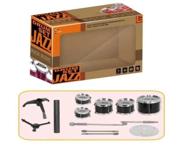 Jazz Drum 6 părți echipament tobă pe stand