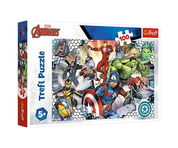 Celebra echipă Avengers 100 bucăți puzzle - Trefl