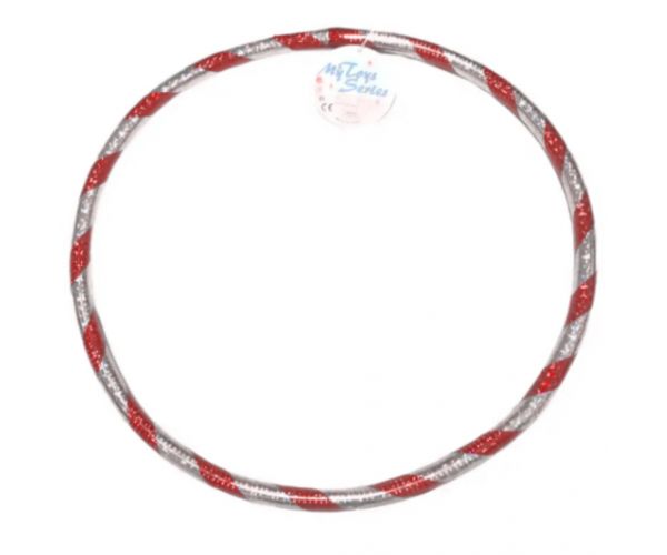 Cerc de hula hoop de 37 cm în culoare mov-argintiu
