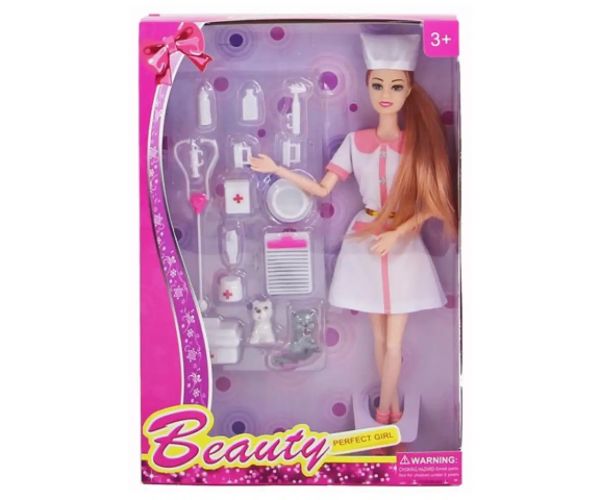 Beauty Perfect Girl set de joacă medic veterinar cu accesorii 29cm