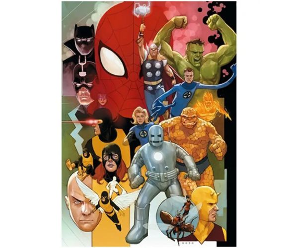 High Quality Collection: Marvel Super-eroi anii 80 puzzle de 1000 bucăți HQC puzzle 69x50cm - Clementoni