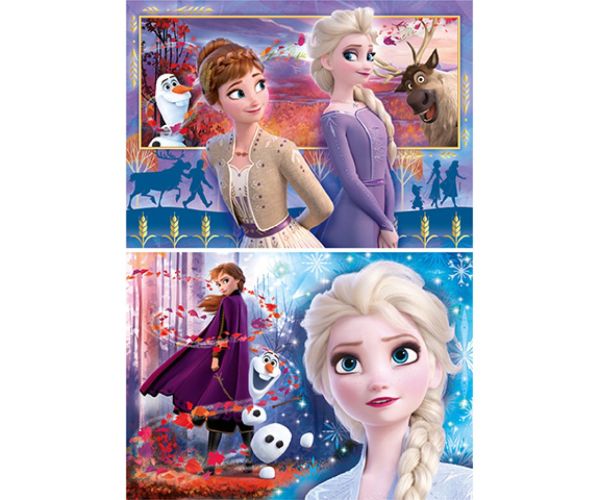 Înghețată 2 Supercolor 2 în 1 puzzle 2x60buc - Clementoni