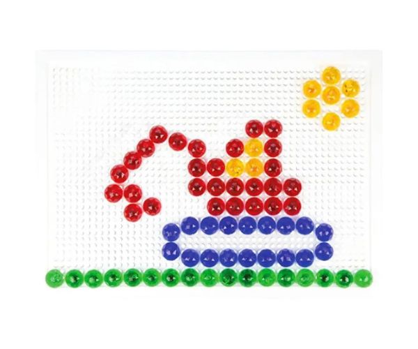 LENA: Mosaik biluțe transparente set creativ 15mm 120 de bucăți