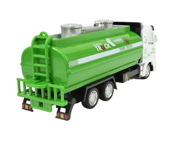 Super Truck: Camion cisternă de culoare verde 20cm
