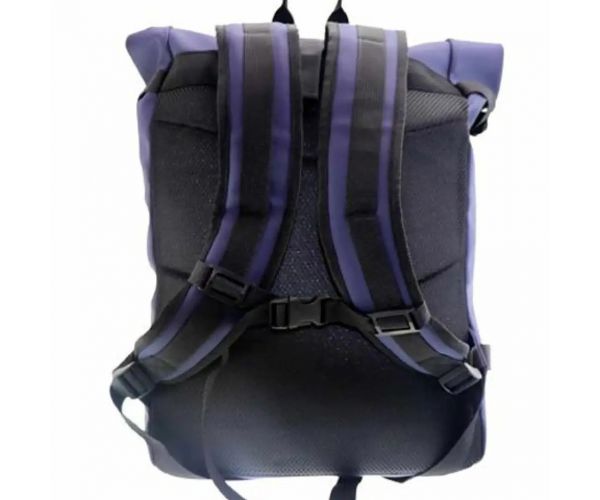 Must: Albastru ghiozdan ergonomic, rucsac cu catarame 30x12x52cm ​
