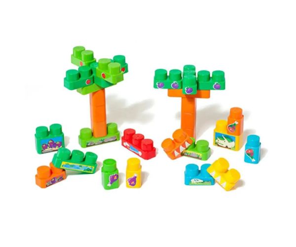 Molto: Blocks dino cuburi de construcție 30 bucăți set