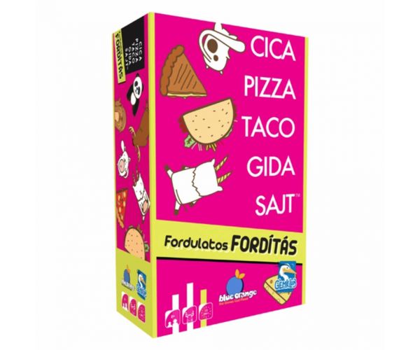 Cica, pizza, taco, gida, sajt - Joc de societate cu răsturnări de situație.