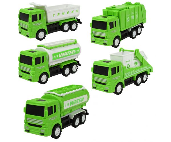 City Truck: Camion de colectare selectivă a deșeurilor în mai multe versiuni 13cm