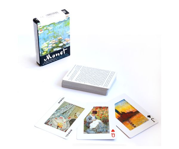 Claude Monet festményei 1x55 lapos exkluzív römi kártya