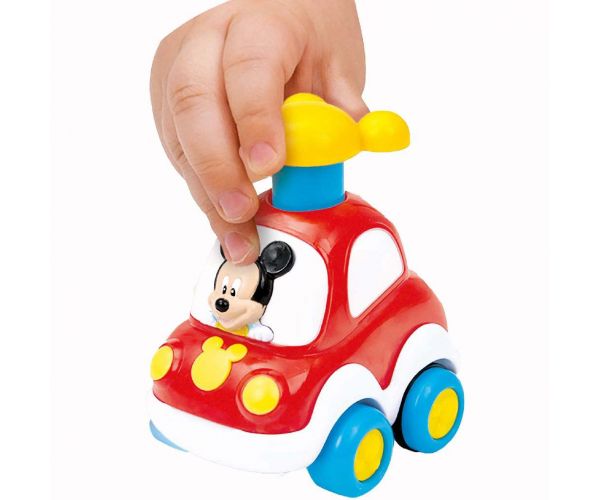 Clementoni Baby: Press&Go kisautó Disney karakter figurával négyféle változatban 1db