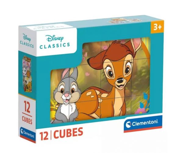 Clementoni: Disney Classics mesekocka 12db-os