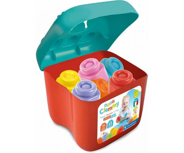 Clemmy Cutie cu senzori, joc de dezvoltare cu blocuri de construcție moi - Clementoni